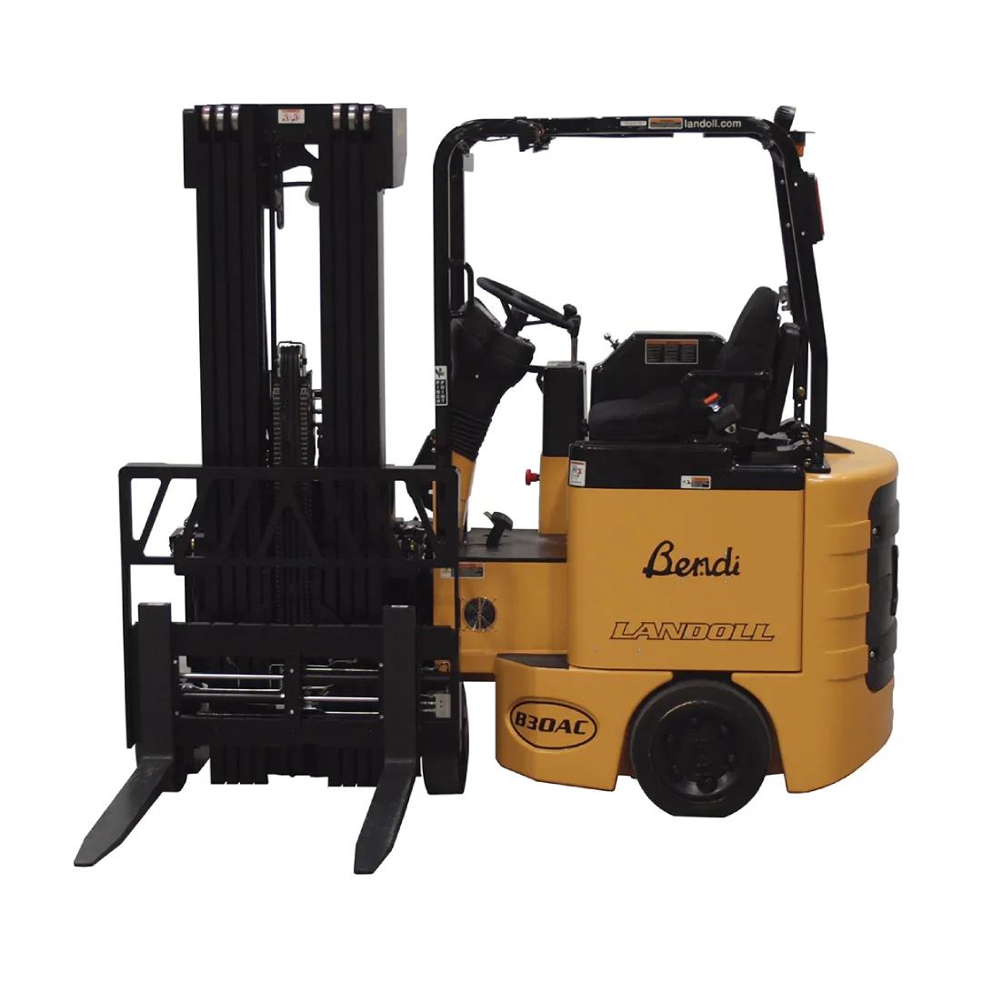 Buy the Bendi B3/30AC 3-wheel electric articulated VNA forklift in Saudi Arabia. 3,000 lbs capacity, 66" aisle capability & 360" lift height. Exclusive distributor Abdullah Hashim Co. Ltd.