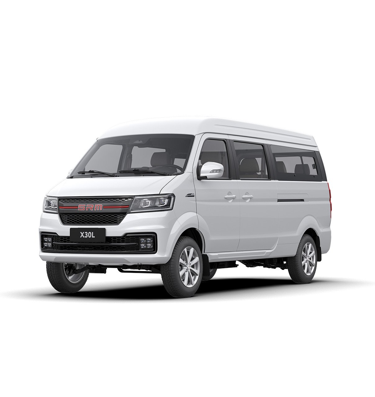 Shinery SRM X30L passenger van with 9-11 seating capacity in Saudi Arabia. Exclusively by Abdullah Hashim Company Auto and Equip division (AHCL)